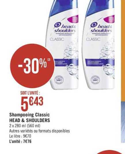 Shampooing Classic Head & Shoulders