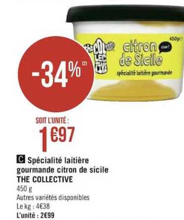 spécialité laitière gourmande citron de sicile the collective