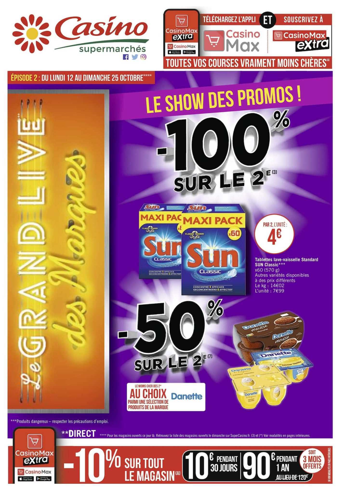 tablettes lave vaisselle standard sun classic -50% sur le 2e