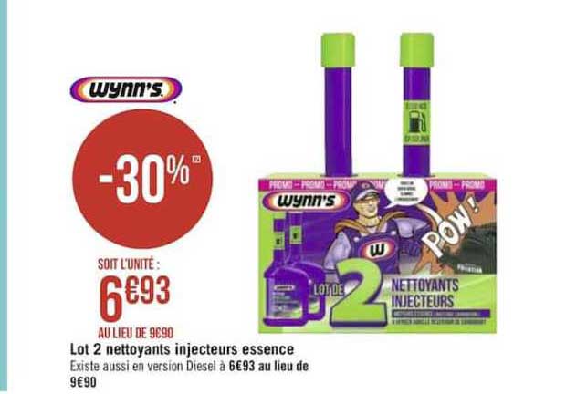 wynn's lot 2 nettoyants injecteurs essence