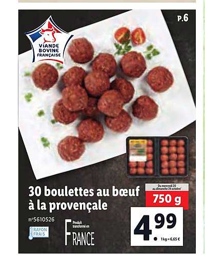 30 Boulettes Au Boeuf à La Provençale