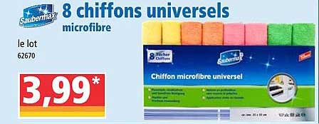 8 chiffons universels saubermax