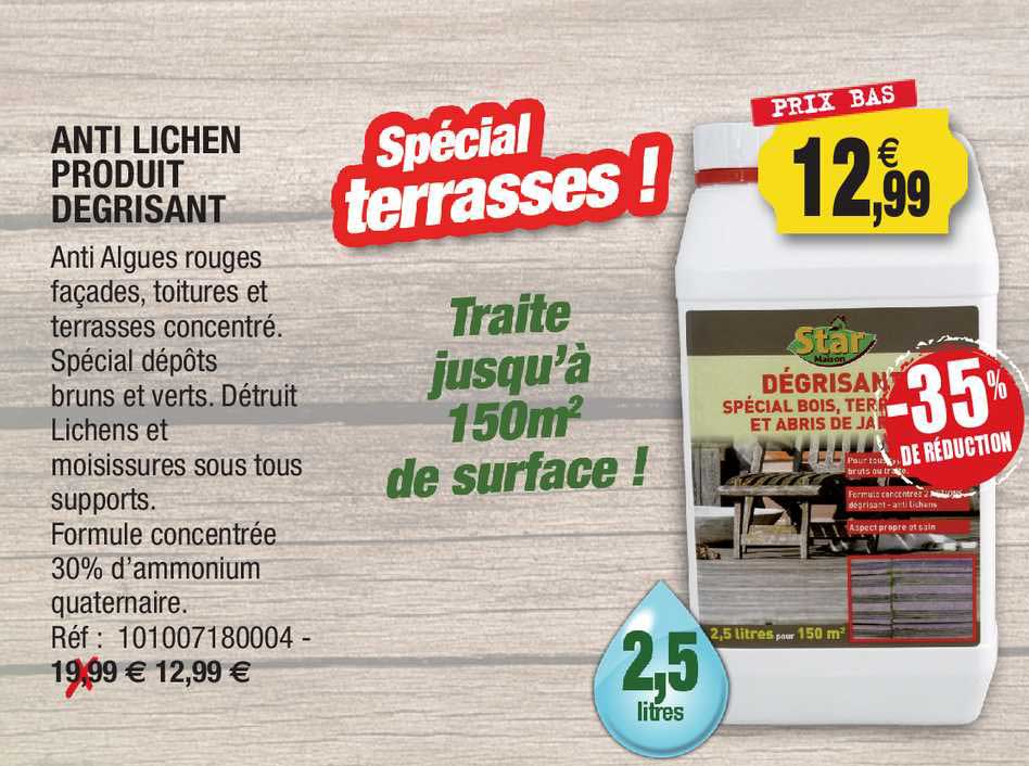 anti lichn produit degrisant