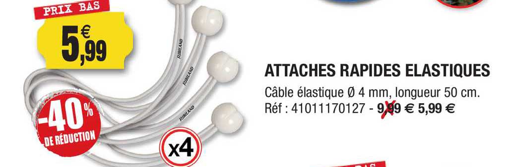 attaches rapides élastiques