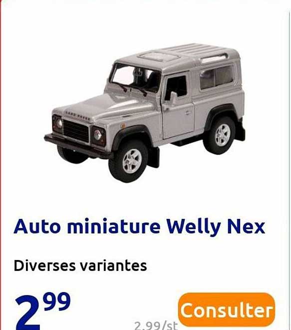 auto miniature welly nex