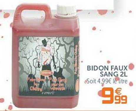 bidon faux sang 2l