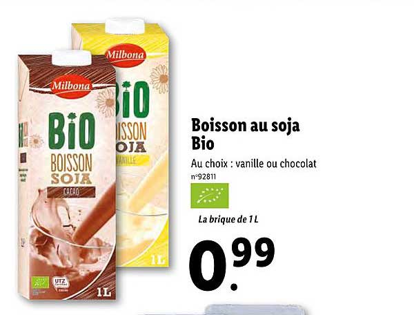 Boisson Au Soja Bio Milbona