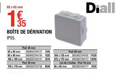 boîte de dérivation diall