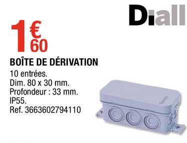 boîte de dérivation diall