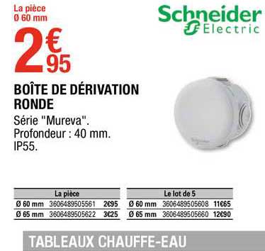 boîte de dérivation ronde