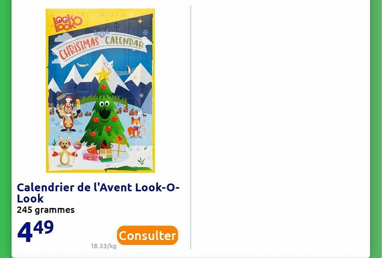 calendrier de l'avent look-o-look