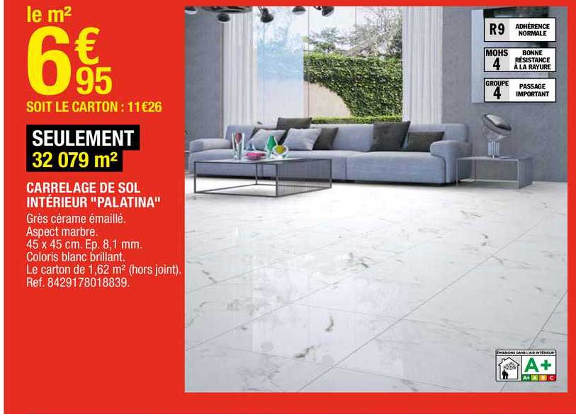 carrelage de sol intérieur "palatina"