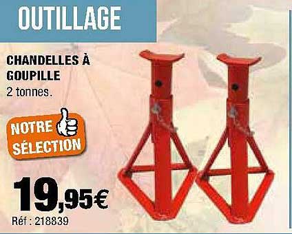 chandelles à goupille