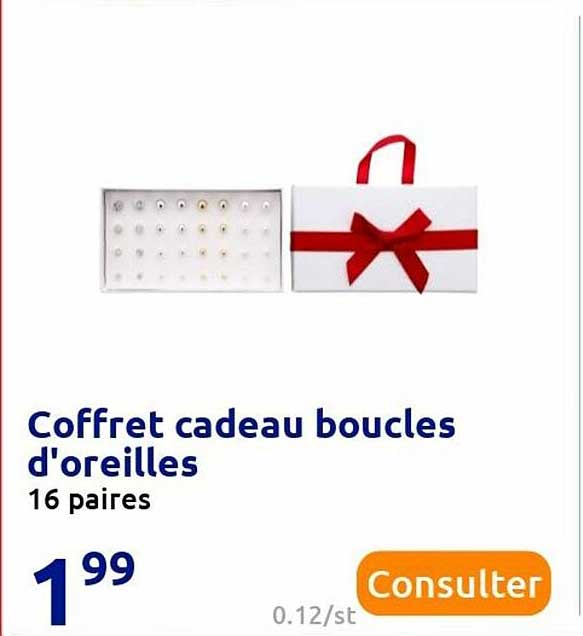 coffret cadeau boucles d'oreille