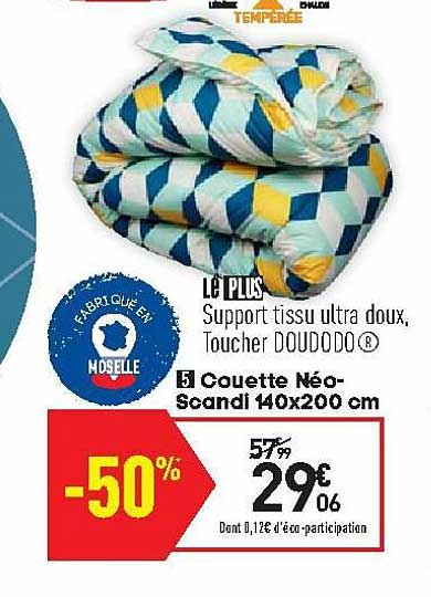 couette néo-scandi 140x200 cm