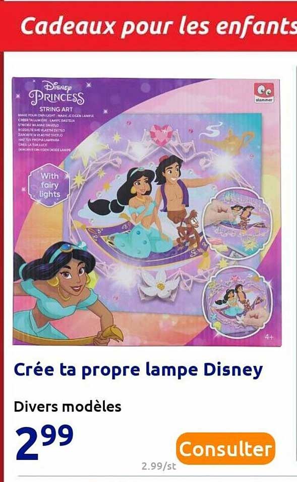 crée ta propre lampe disney