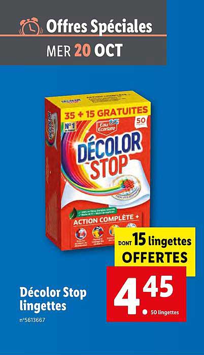 Décolor Stop Lingettes