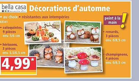 décorations d'automne bella casa