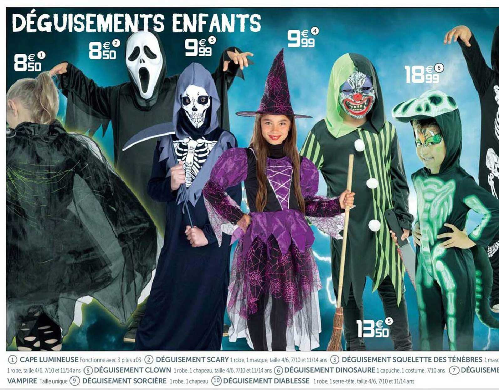 déguisements enfants