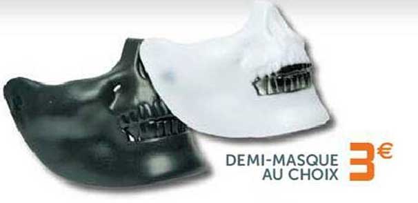 demi-masque au choix