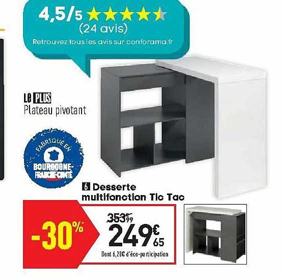 desserte multifonction tic tac