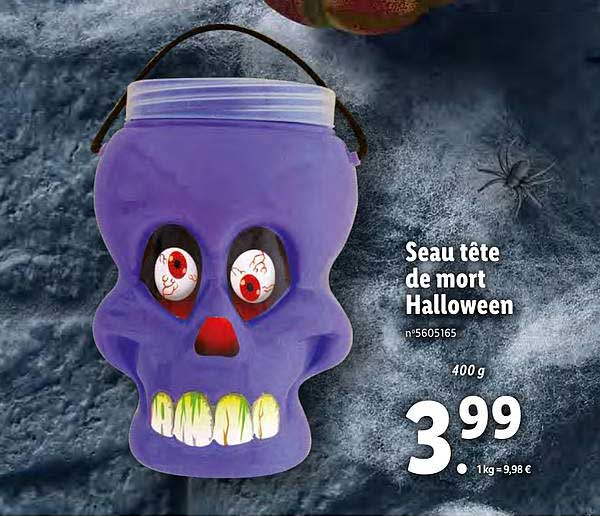 eau tête de mort halloween