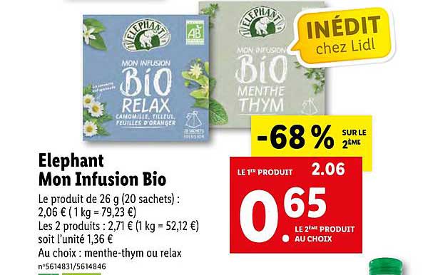 éléphant mon infusion bio