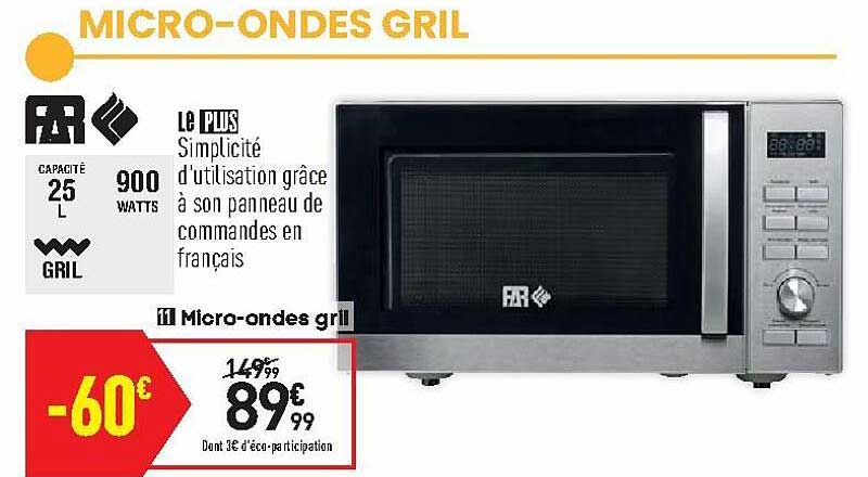 far micro-ondes grill