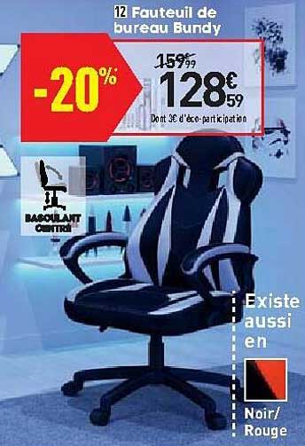 fauteil de bureau bundy