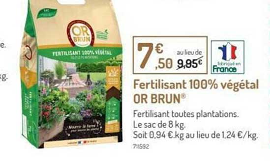fertilisant 100% végétal or brun®