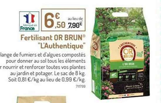 fertilisant or brun "l'authentique"