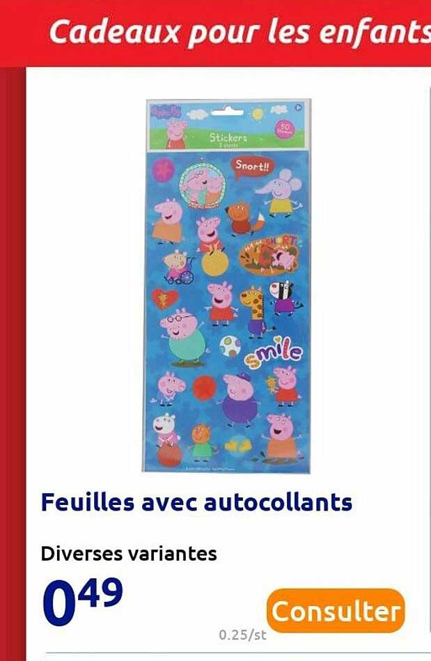 Feuilles Avec Autocollants