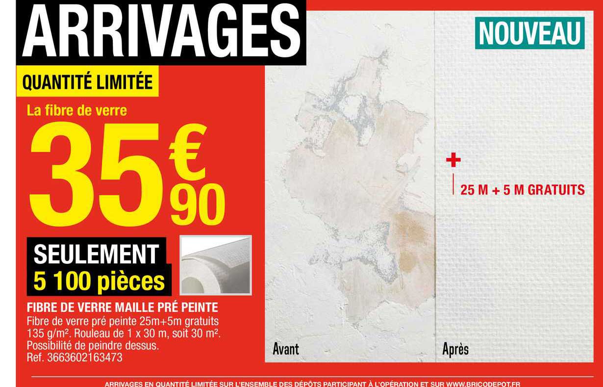 fibre de verre maille pré peinte