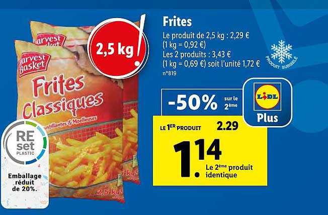 frites harvest basket