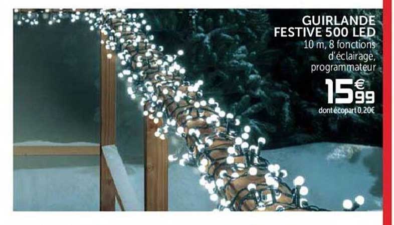 guirlande festive 500 led