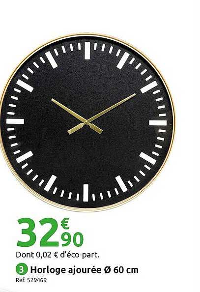 horloge ajourée ø 60 cm