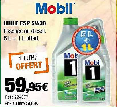 huile esp 5w30 mobil