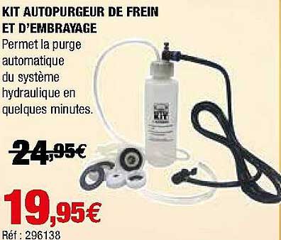 kit auto purgeur de frein et d'embrayage