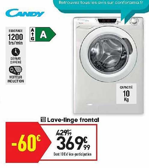 lave-linge frontal candy