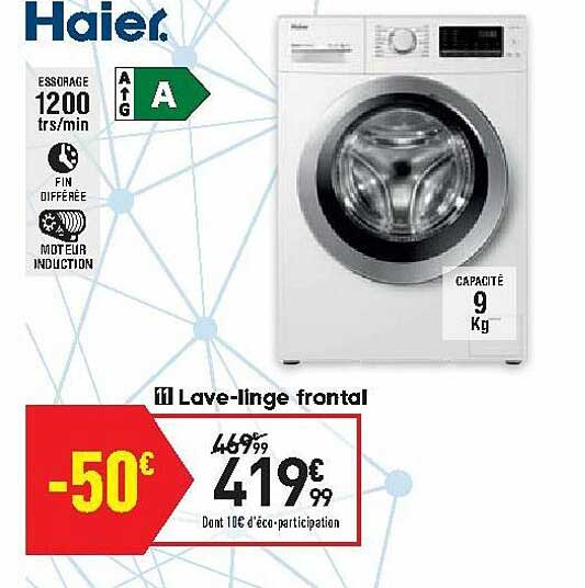 lave-linge frontal haier