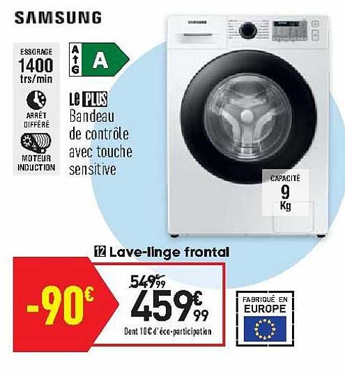 lave-linge frontal samsung