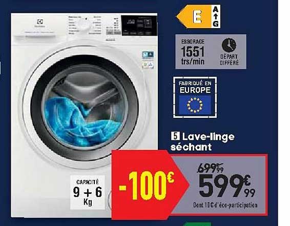lave-linge séchant
