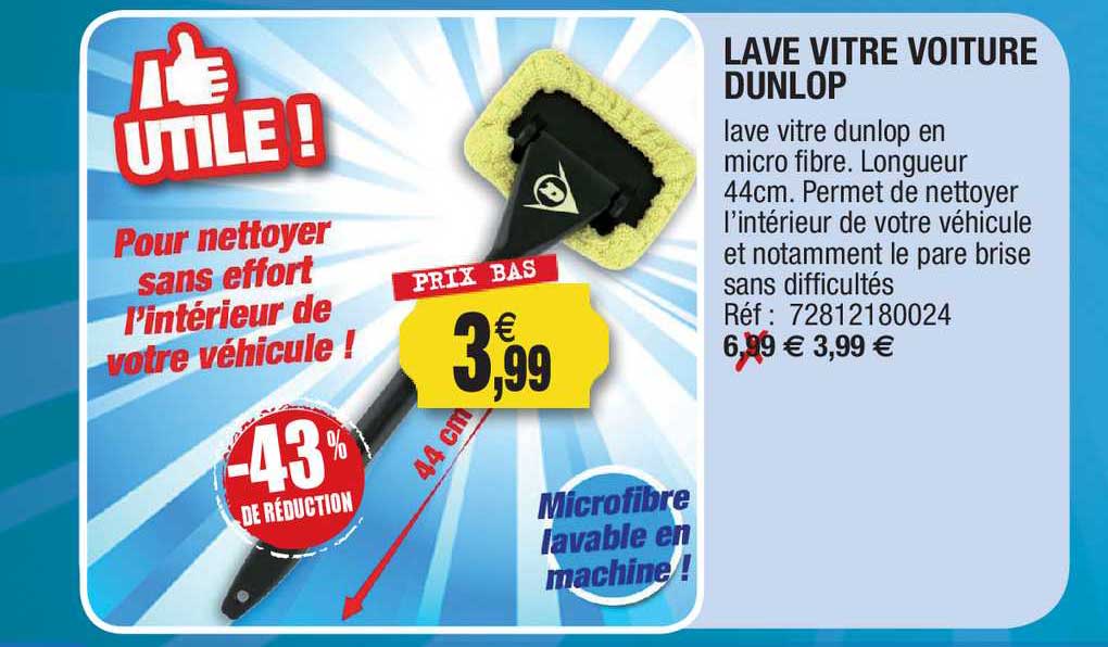 lave vitre voiture dunlop -43% de réduction