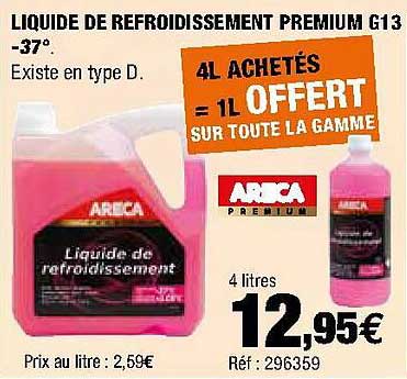 Liquide De Refroidissement Premium G13 -37°