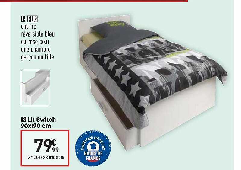 lit switch 90x190 cm