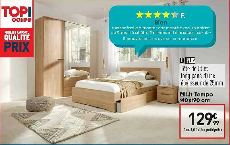 lit tempo 140x190 cm