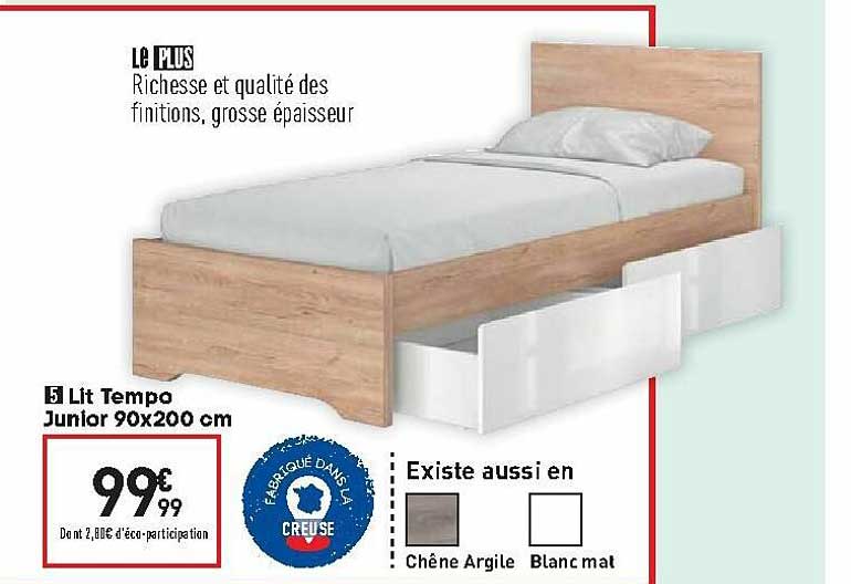 lit tempo junior 90x200 cm