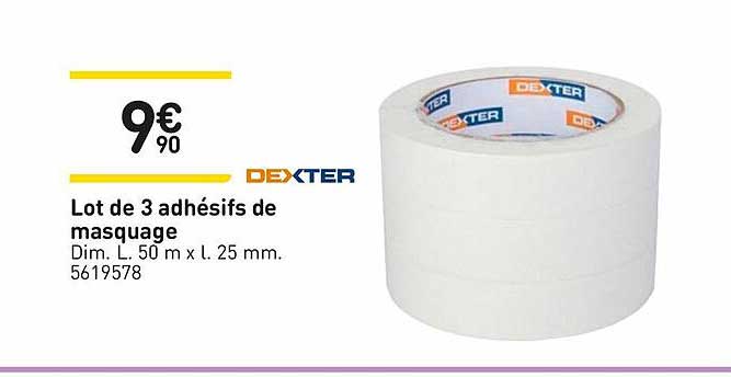 Lot De 3 Adhésifs De Masquage Dexter