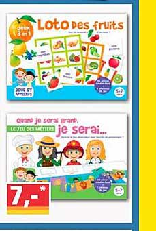 loto des fruits, quand je serai grand, je serai...