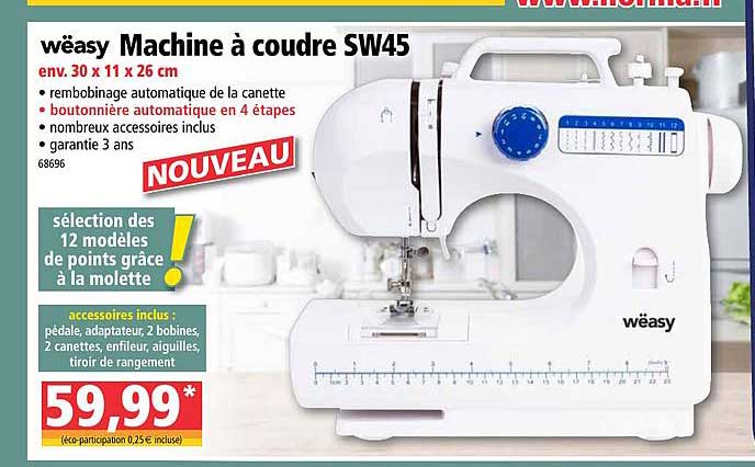 machine à coudre sw45 wëasy